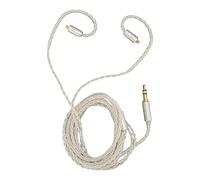BTOSEP Cavo di ricambio per cuffie in rame placcato argento per una qualità del suono nitida, treccia a 8 fili per SE215, SE315, SE535 e UE900, lunghezza 120 cm