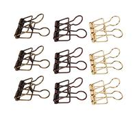 BTOSEP Clip per Raccoglitori da Ufficio, 32 Mm, Design Unico | 90 pezzi, materiale metallico di alta qualità, ottimo per l\'organizzazione dei documenti, portatile e leggero