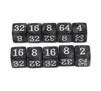 BTOSEP Confezione da 30 Dadi Numerici, Plastica Leggera per Giochi (#2) | Versatile per l\'apprendimento a casa, altamente resistente, migliora il gioco educativo, perfetto per i giochi da tavolo