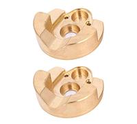 BTOSEP Contrappesi pesanti in ottone per auto RC, accessori durevoli ed eleganti per migliorare la stabilità, adatti per Axial Capra1.9 UTB SCX10 III, 2 pezzi