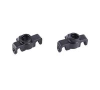BTOSEP Coppa sterzo RC in lega di alluminio di ricambio per maggiore controllo e durata per MJX 1/14 14210 1/16 16208, coppia (nero)