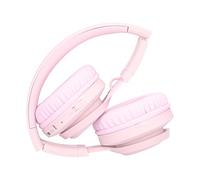 BTOSEP Cuffie Bluetooth per Bambini Comodo Design Pieghevole (Rosa) | Funzione di limitazione del volume, microfono integrato, compatibile con tablet e PC, luci a LED che ballano con la musica,
