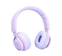 BTOSEP Cuffie Bluetooth per Bambini Comodo Design Pieghevole (Viola) | Funzione di limitazione del volume, microfono integrato, compatibile con tablet e PC, luci a LED che ballano con la musica,
