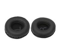 BTOSEP Cuscinetto per cuffie da 50 mm, ricambio universale per auricolari, comodo ascolto per cuffie da 50 mm, spugna morbida e pelle artificiale, nero, confezione da 2