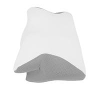 BTOSEP Cuscino cervicale ergonomico morbido supporto per alleviare il dolore al collo in memory foam per chi dorme sul lato posteriore dello stomaco bianco 47 x 26 x 6,5 cm
