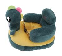 BTOSEP Divano di supporto per bambini, lettino regolabile in peluche per un comodo allenamento a sedersi, per interni ed esterni (dinosauro verde)