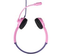 BTOSEP DT326 - Cuffie per bambini, con cavo e limitazione del volume, regolabili, per apprendimento online, scuola, uso domestico, jack leggero da 3,5 mm (rosa viola)