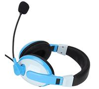 BTOSEP Electronics - Cuffie da gioco, comode, leggere, da 3,5 mm, per PC, telefoni cellulari, ABS + PU, 1 unità (grigio blu)