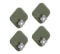 BTOSEP Ganci Adesivi, Forte capacità di Carico, Dimensioni 6x6 Cm (Verde) | Plastica resistente, design impermeabile, installazione semplice, ingressi organizzati