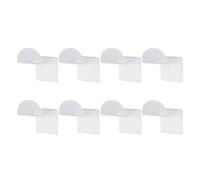BTOSEP Ganci per cappelli in acrilico, 7,1 cm, resistenti, adesivi, per decorare la stanza, eleganti organizer per cappelli, confezione da 8 (trasparente)