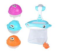 BTOSEP Giocattolo da Bagno Galleggiante per Bambini con Rete | Materiale plastico resistente, migliora il gioco del bagno, funzione di spruzzo d\'acqua, facile pulizia e conservazione