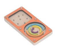 BTOSEP Gioco palmare per gioco educativo sicuro, sviluppo delle capacità motorie per feste di compleanno precoce, labirinto giocattolo in legno, colori vivaci (misura piccola)
