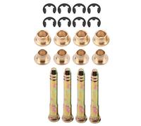 BTOSEP Kit di riparazione per cerniera porta, perni in metallo resistenti ad alta precisione per cerniere di fissaggio per CRX DX EX SI B16 D16 EK, 4 perni e 8 boccole