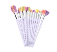 BTOSEP Kit Pennelli Trucco Professionale, 10 Pezzi per un'applicazione | Pennelli morbidi e resistenti, setole colorate, facili pulire, adatti alla borsa per il trucco