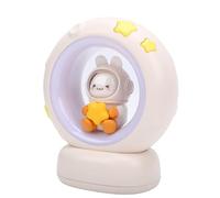 BTOSEP Lampada da tavolo ricaricabile Cute Bunny Design Colorful Night Light per la camera da letto della scuola materna stanza del bambino ABS 1200mAh