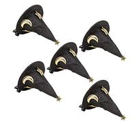 BTOSEP Mini forcine per capelli a forma di cappello da strega, per Halloween e Natale, graziose mollette per capelli per ragazze, colore nero, confezione da 5