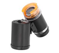 BTOSEP Mini lente d'ingrandimento portatile 60x per gioielli, identificazione con luce LED, microscopio tascabile, scocca in ABS leggera, lente acrilica per la collezione di antiquariati (nero)