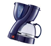 BTOSEP Mini macchina da caffè americana, portatile, doppia funzione, macchina da caffè a goccia, per casa, ufficio, design compatto, efficienza energetica (blu)