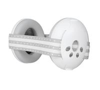 BTOSEP Paraorecchie per bambini, con cancellazione del rumore, leggero, protezione per le orecchie, per bambini, da viaggio, per dormire, portatile, 3 pezzi, Fascia per capelli grigia con conchiglia