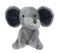 BTOSEP Peluche a forma di elefante, carino, comodo, soffice, per amici della famiglia, 25 cm (grigio)