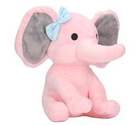BTOSEP Peluche a forma di elefante, carino, comodo, soffice, per amici della famiglia, 25 cm (rosa)