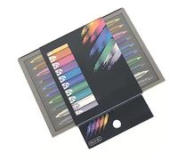 BTOSEP Pennarelli per Acquerello a Doppia Punta, Design Versatile a | Colore metallizzato, Plastica resistente, Dieci tonalità vivaci, Ideale per gli artisti, Asciugatura rapida