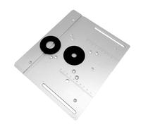 BTOSEP Piastra di inserimento in lega di alluminio ad alta durezza per router e macchina di rifilatura, strumento da banco per la lavorazione fine del legno, 85 x 85 mm/70 x 60 mm