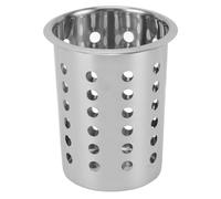 BTOSEP Portautensili da Portautensili Multiuso in Acciaio Inossidabile 201 a Prova di Pasticcio di Grande capacità per Piano di Lavoro (Con Fori)