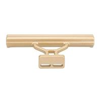 BTOSEP Prolunga per manubrio della bicicletta, supporto leggero multifunzione in lega di alluminio per fari e computer, 15 cm (oro)