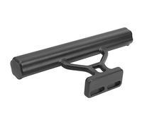 BTOSEP Prolunga per manubrio della bicicletta, supporto leggero multifunzione in lega di alluminio per fari e computer, 15 cm (nero)