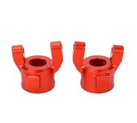 BTOSEP RC Crawler Car C Hub Carrier, resistente lega di alluminio, aumento del peso anteriore posteriore per stabilità, confezione da 2 (rosso)