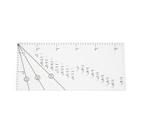 BTOSEP Righello per Margine di Cucitura con Guida Magnetica (Trasparente) | Robusto materiale acrilico, Magnete antiscivolo, Misurazione facile, Versatile per le curve