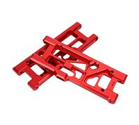 BTOSEP Ruota posteriore RC in lega di alluminio, design durevole resistente al calore per 1/5 Outcast Kraton 8s, 2 pezzi (rosso)