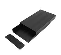 BTOSEP Scatola in alluminio di alta qualità per progetti elettronici con design di raffreddamento durevole, 50 x 178 x 300 mm, nero opaco