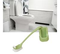 BTOSEP Scopino per WC con testina a doppio lato, pulizia efficiente per casa e hotel, design elegante in plastica (verde)