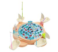 BTOSEP Set da pesca elettrico magnetico con pesci rotanti e luci, per l'educazione precoce e il divertimento in famiglia, 33 x 31,5 cm