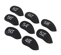 BTOSEP Set di 8 copritesta per mazze da golf, in pelle sintetica resistente, per una facile identificazione e protezione sul campo da golf
