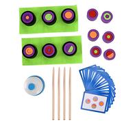 BTOSEP Set di mattoncini per sushi, giocattolo educativo con colori e forme vivaci, per bambini dai 3 anni in su, in faggio, 32 pezzi