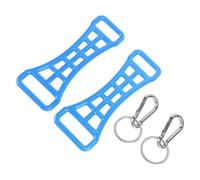 BTOSEP Set di strumenti ausiliari per scarponi da sci con 2 estensioni per fibbie resistenti per chiudere scarponi da sci senza sforzo, design leggero in ABS, ideale per gli appassionati di sci (blu)