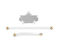 BTOSEP Set manubrio con supporto servo, parti di aggiornamento durevoli per HOBBYPLUS 1/18 4WD CP18P RC Car Racing Gaming, lega di alluminio (argento)