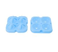 BTOSEP Stampi per Cubetti di Ghiaccio, Vassoi in Silicone a 4 Fori (Blu) | Materiale flessibile e durevole, ecologico, adatto a vari usi, perfetto per l\'estate calda