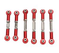 BTOSEP Supporto per asta RC, parti di aggiornamento, supporto di base durevole in lega di alluminio per auto RC 1/10, Senton Granite Typhon, 6 pezzi (rosso)