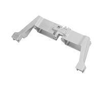 BTOSEP Supporto per servo con blocco differenziale, in lega di alluminio leggera per parti di aggiornamento dello sterzo dell'auto RC 1/10, con 1 supporto per cambio sterzo e 6 viti (argento)