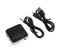 BTOSEP Trasmettitore Bluetooth, Ricevitore, Bassa Latenza, Adattatore Bluetooth 2 in 1 per TV, PC, Cuffie Cablate, ABS