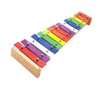 BTOSEP Xilofono colorato a 15 note, pianoforte pedagogico per bambini, per l'apprendimento precoce, piccolo giocattolo leggero