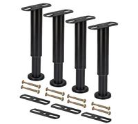 Btowin Gambe di supporto per letto da 25-42 cm, confezione da 4 gambe regolabili in acciaio laminato a freddo per letto, struttura letto armadio, divano, parti di ricambio resistenti (altezza
