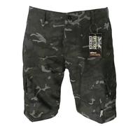 Btp US Stile Pantaloncini Cargo Acu Antistrappo Cotone, Nero, Mimetico Kombat UK