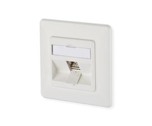 BTR 130B11D21200-E - Presa dati C6A da incasso, modulo a 1 porta, 270° M UPk, colore: Bianco puro
