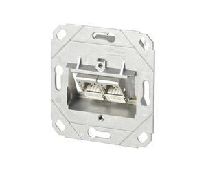 BTR 130B11D21200-E - Presa dati C6A da incasso, modulo a 2 porte, 180° M UP0