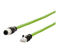 BTR 142M4D15050 M12 Cavo di rete, cavo patch CAT 5e S/UTP 5.00 m Verde guaina